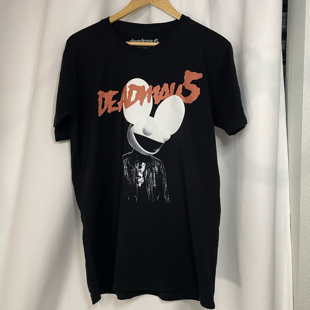 Deadmau5 black graphic band tee sz M